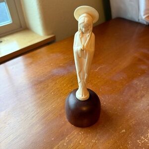 Vintage Reuge Virgin Mary Music Box Swiss Ave Maria de Gounod Works